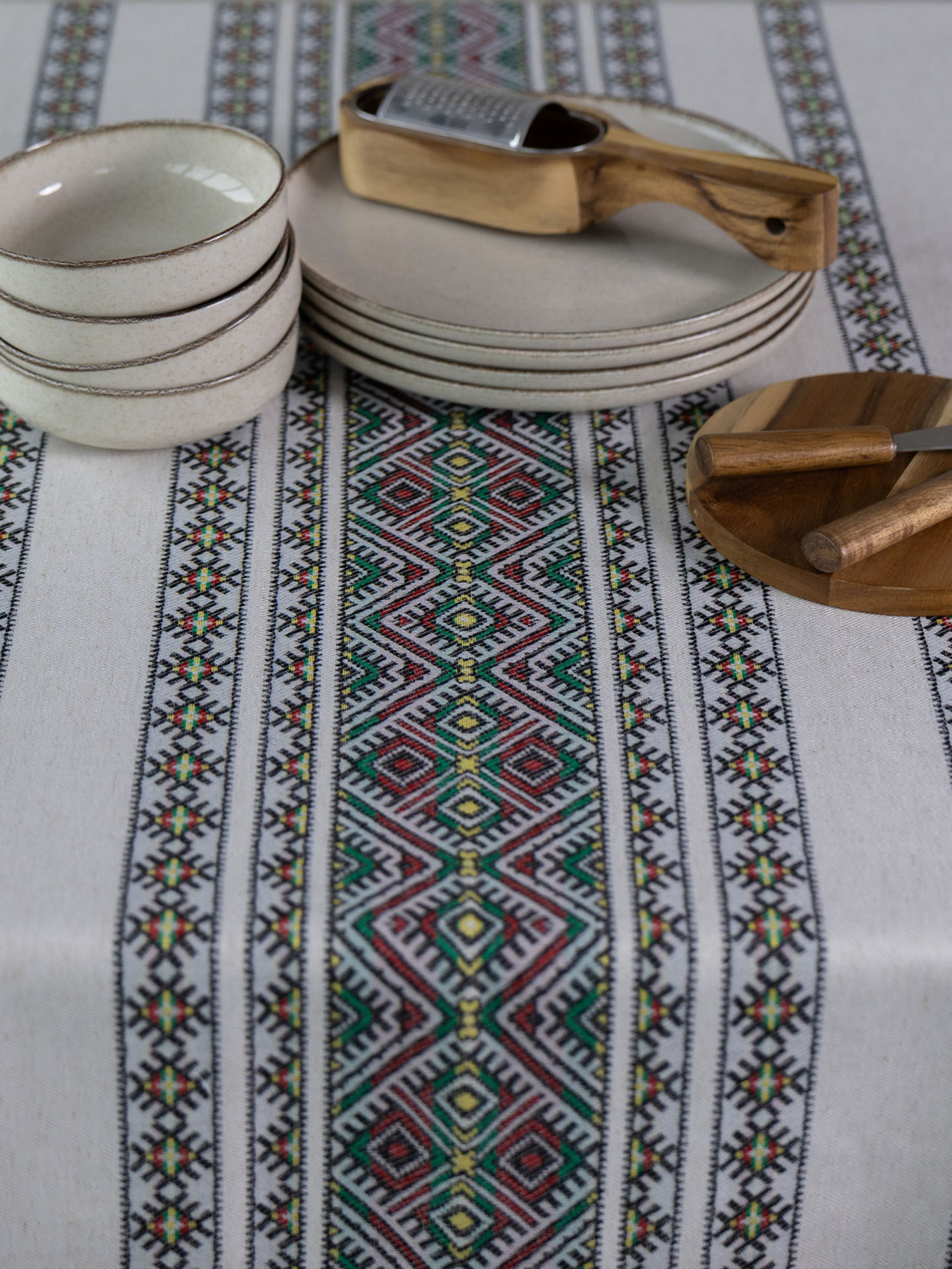 Скатертина "Кузьма" зелена Едельвіка модель 463-25-00green Фото