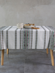 Скатертина "Кузьма" зелена Едельвіка модель 463-25-00green Фото