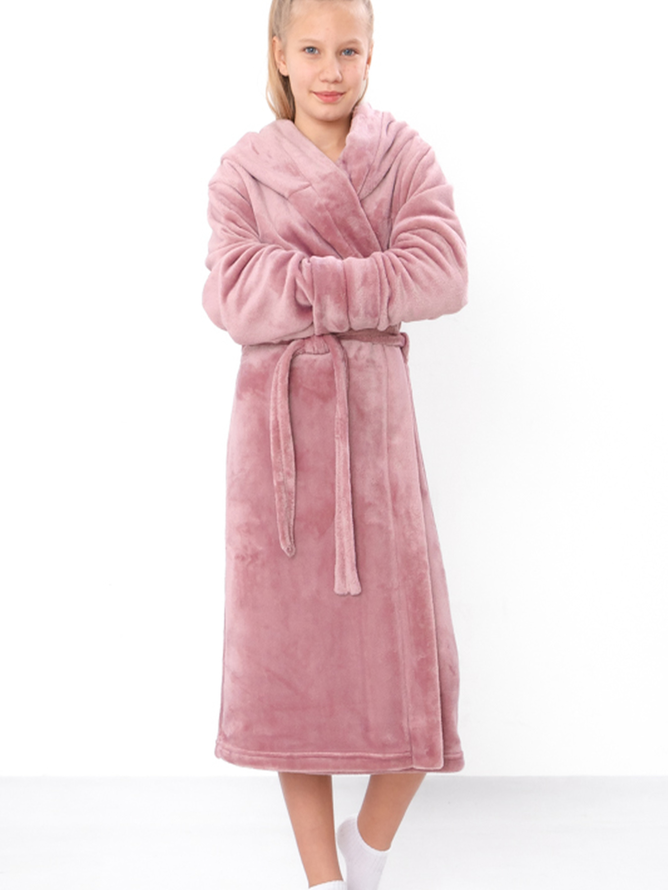 Халат Носи своє модель 6390-034-5-temno-pudrovij Фото