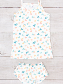 Комплект белья Носи своє модель 6345-043-serdechka-molochnij Фото