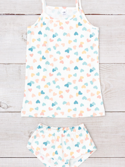 Комплект белья Носи своє модель 6345-043-serdechka-molochnij Фото