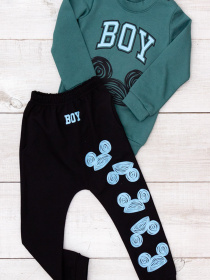 Повседневный костюм Носи своє модель 5063-023-33-4-temno-smaragdovij-shine Фото