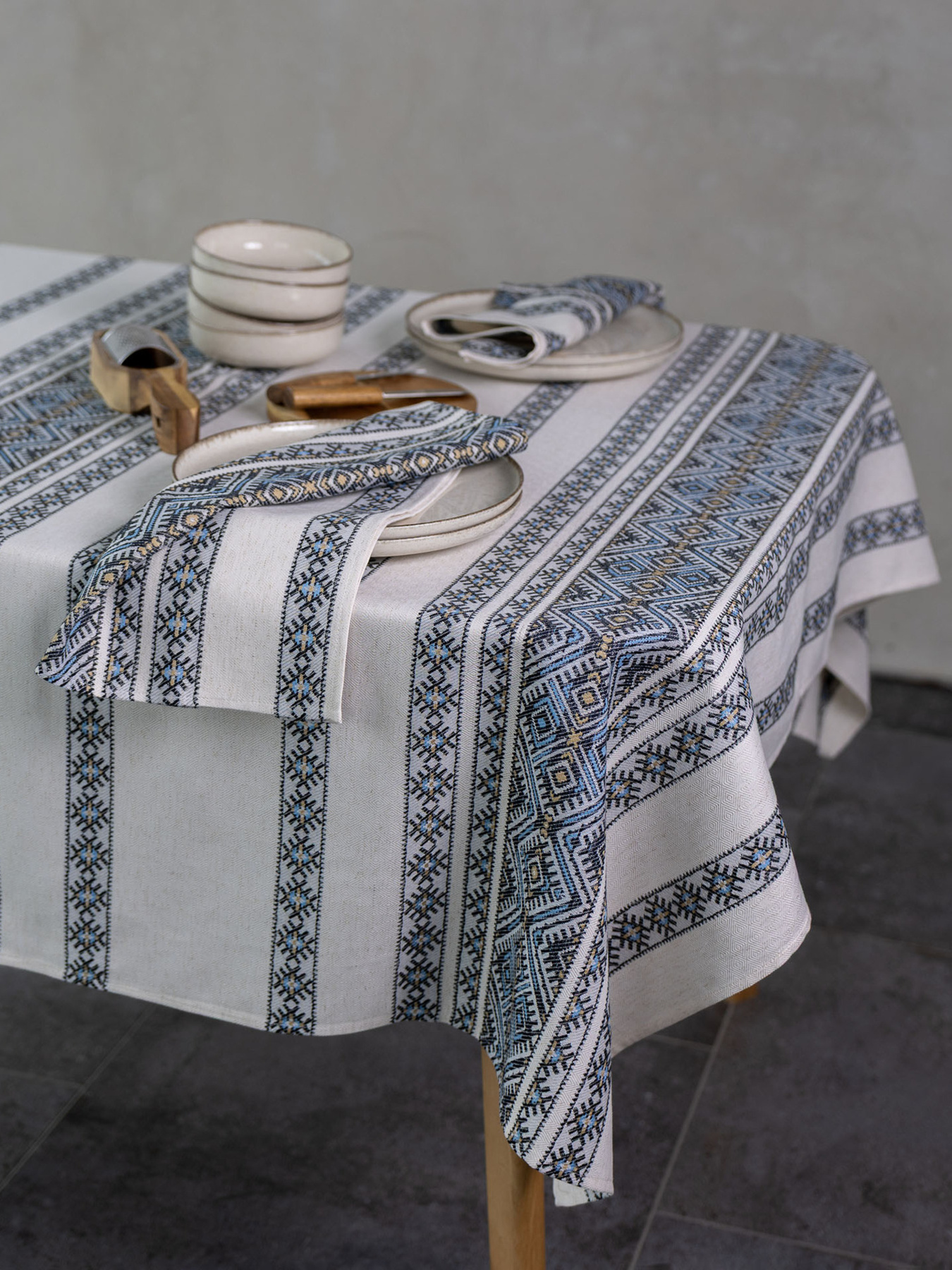 Комплект серветок "Кузьма" 2шт. блакитний Едельвіка модель 469-25-00blue Фото