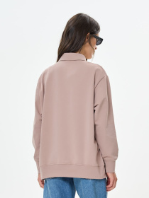 Свитшот Роза модель 241203_cappuccino Фото