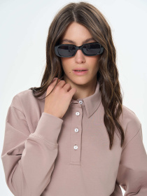 Свитшот Роза модель 241203_cappuccino Фото