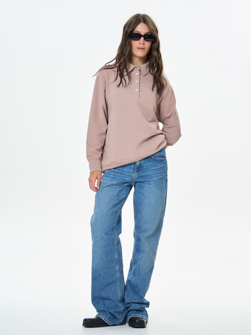 Свитшот Роза модель 241203_cappuccino Фото