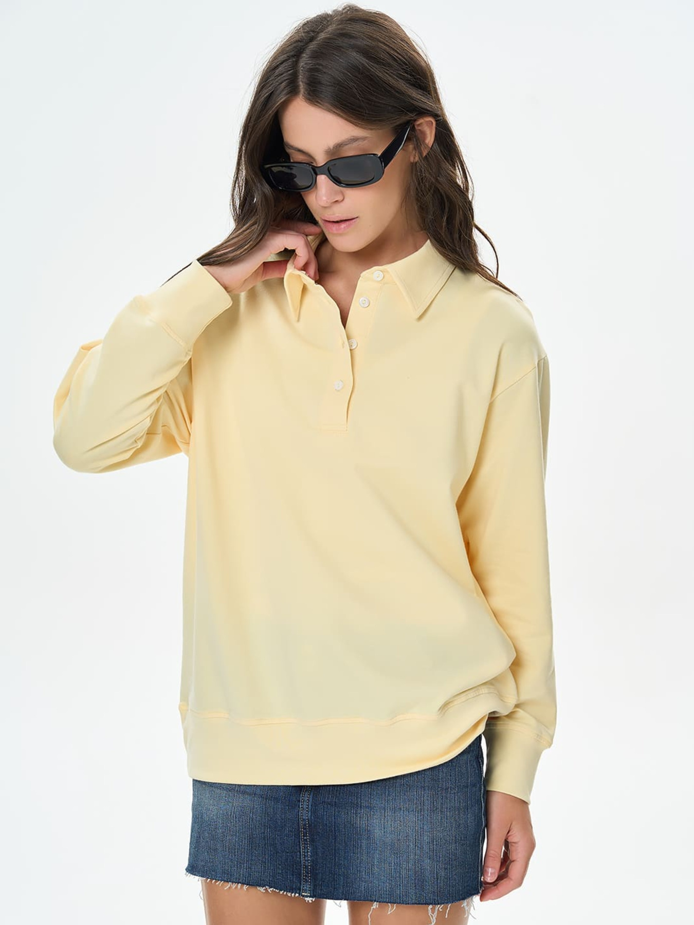 Свитшот Роза модель 241203_yellow Фото