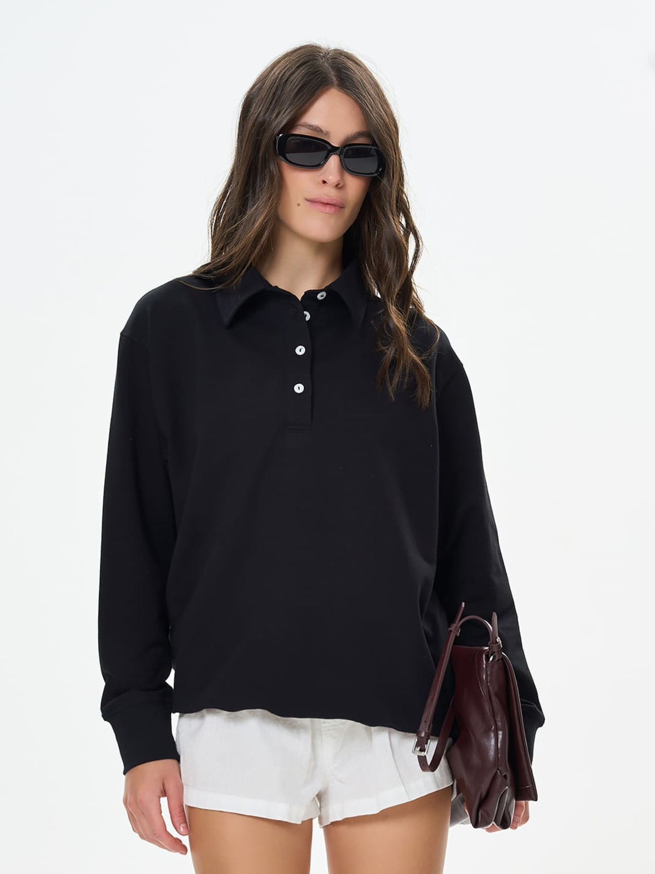 Свитшот Роза модель 241203_black Фото