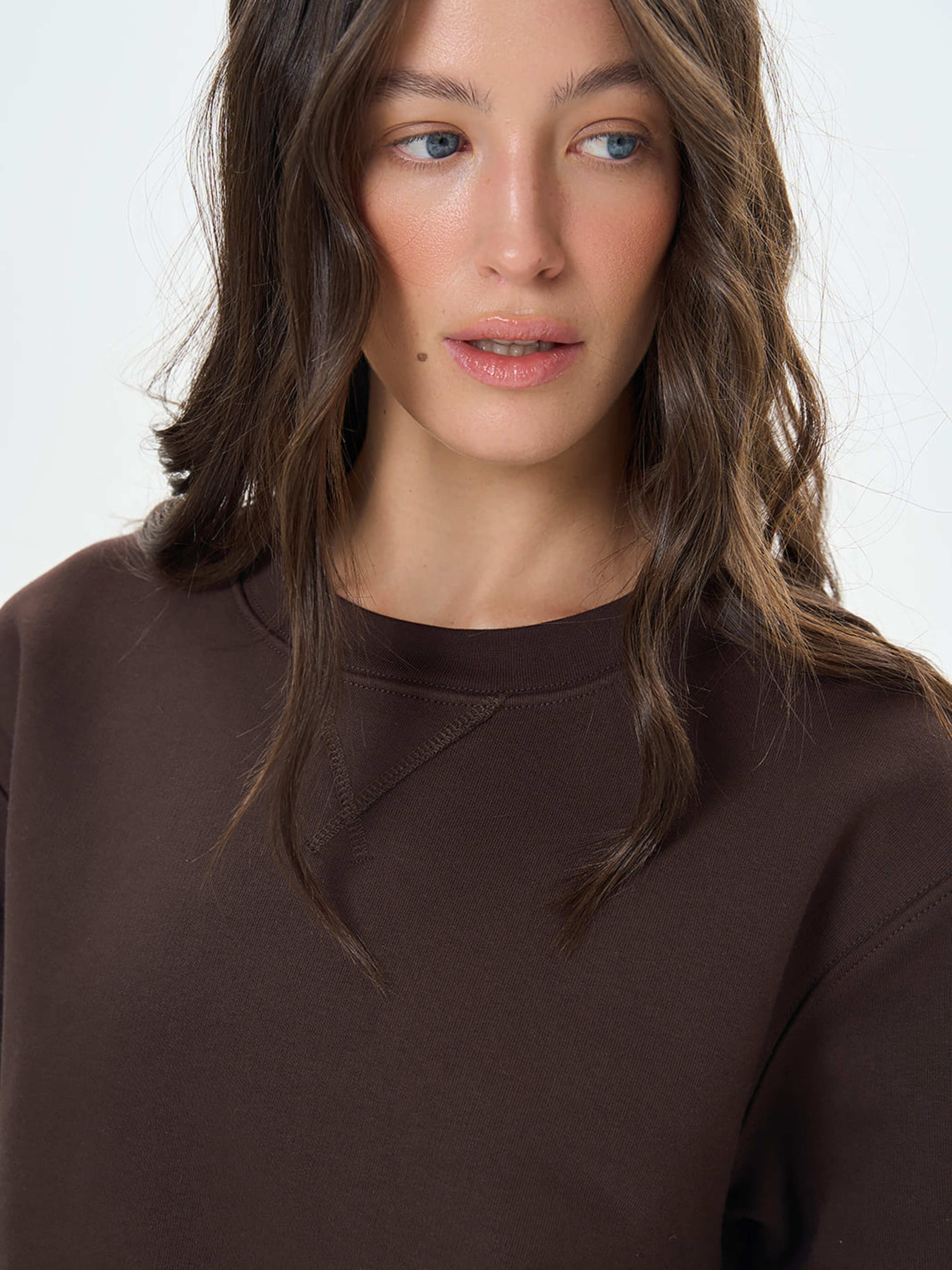 Світшот Роза модель 231024_chocolate Фото