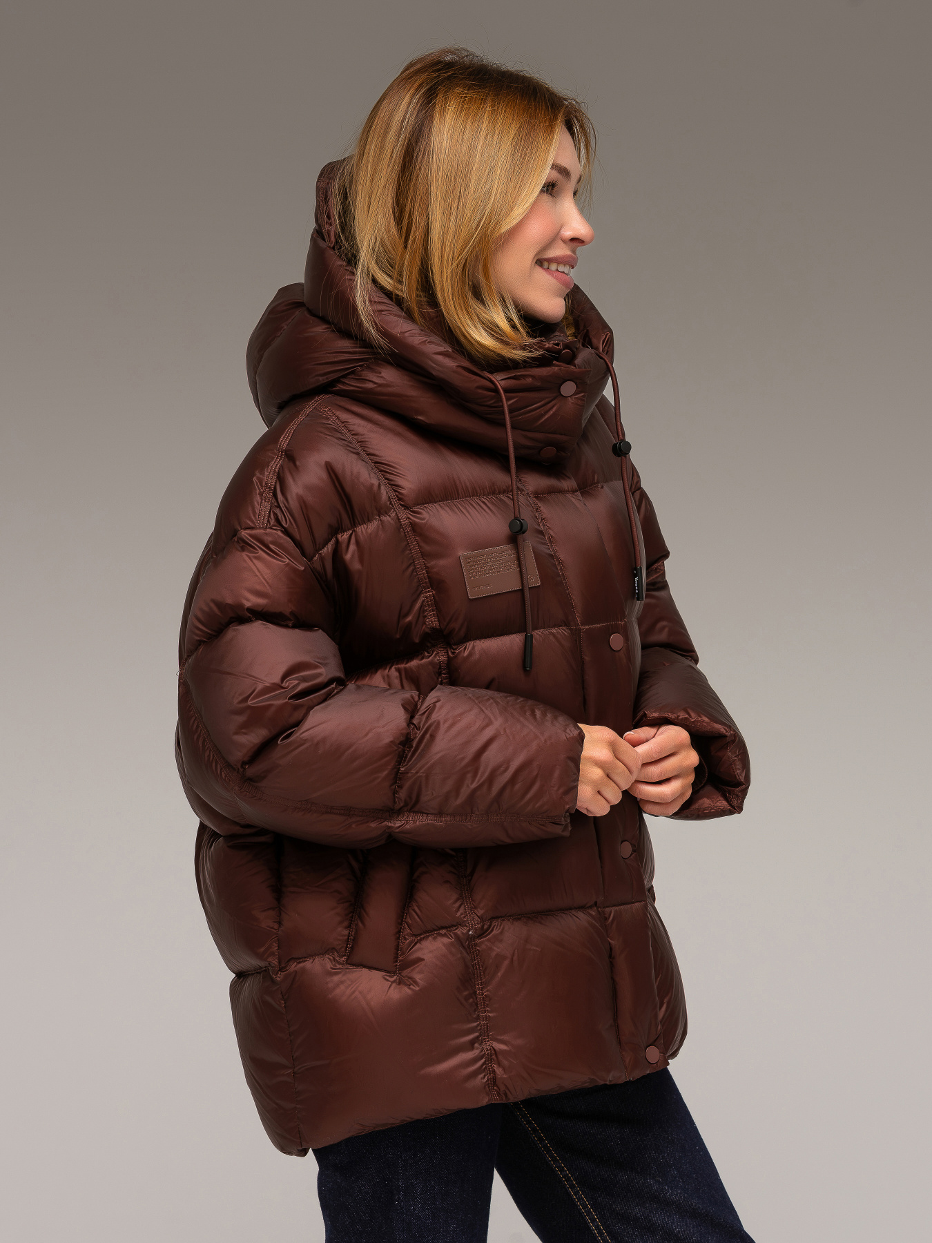 Зимняя куртка YIMOSIS модель 1019-burgundy Фото