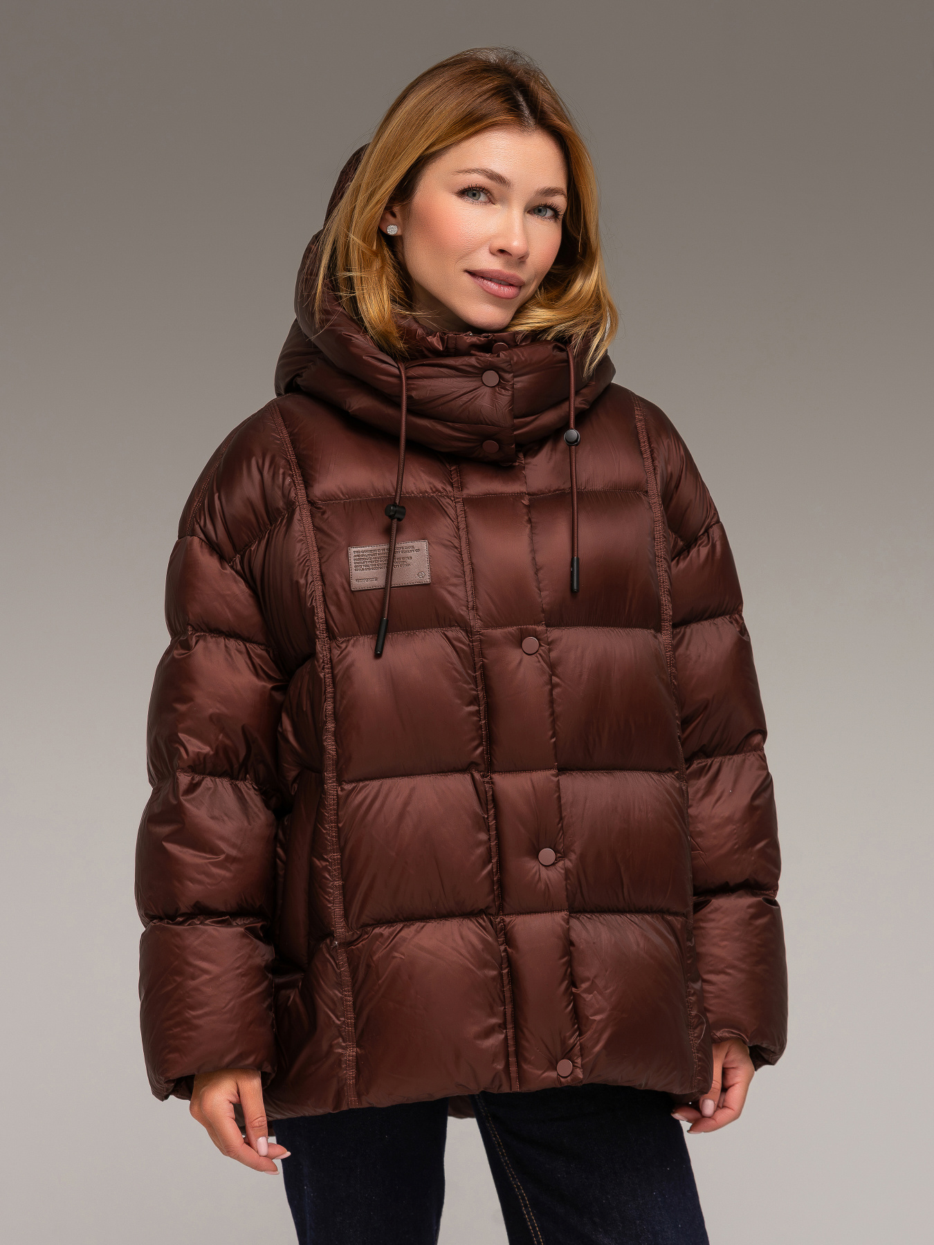 Зимова куртка YIMOSIS модель 1019-burgundy Фото