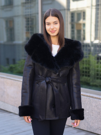 Дубленка MilaNova модель Дубленка Д - 244 черная1 Фото