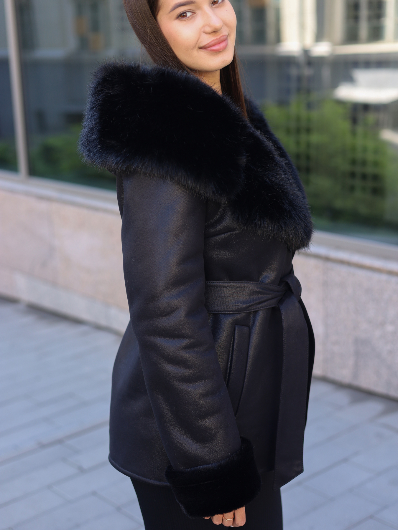 Дубленка MilaNova модель Дубленка Д - 244 черная1 Фото