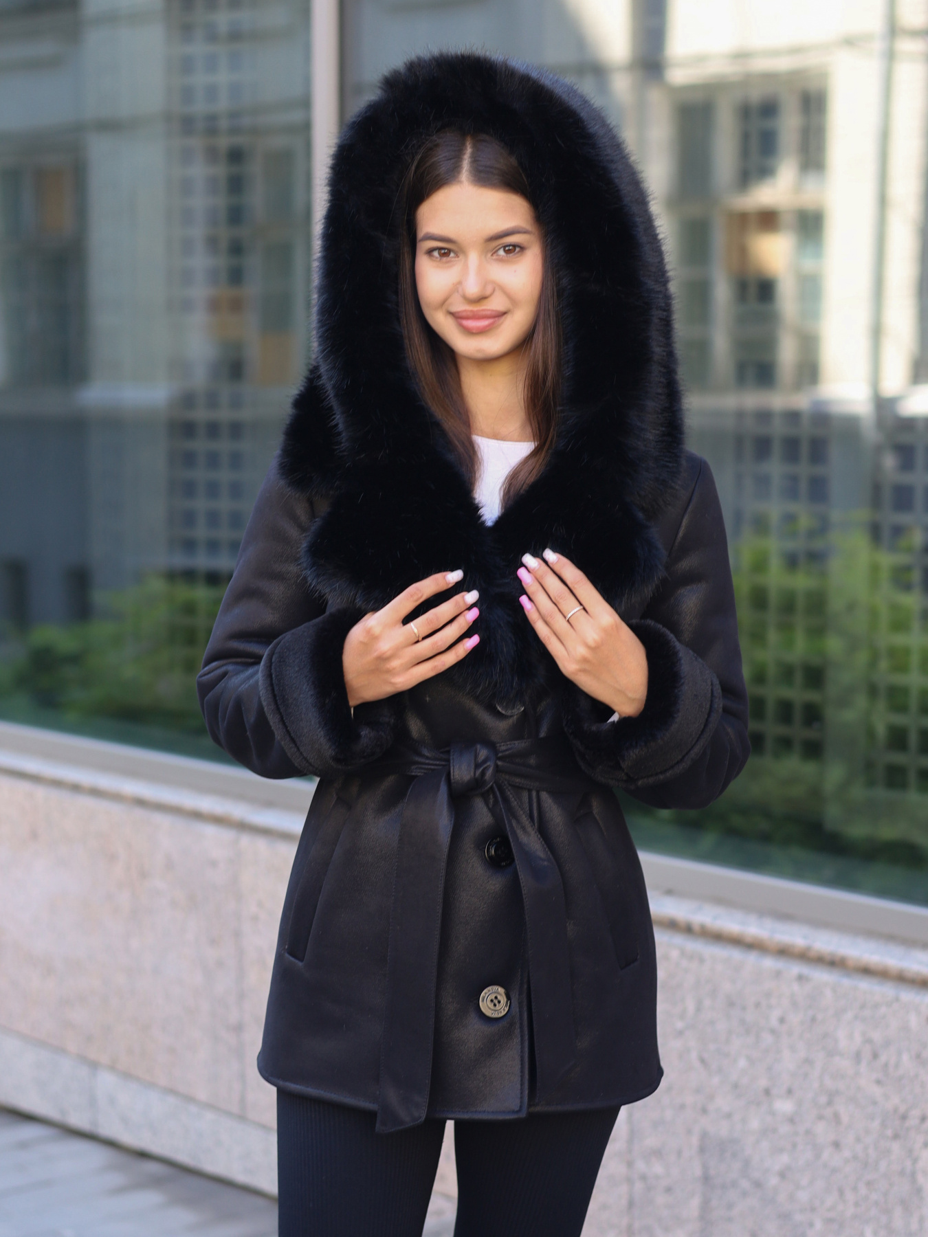 Дубленка MilaNova модель Дубленка Д - 244 черная1 Фото