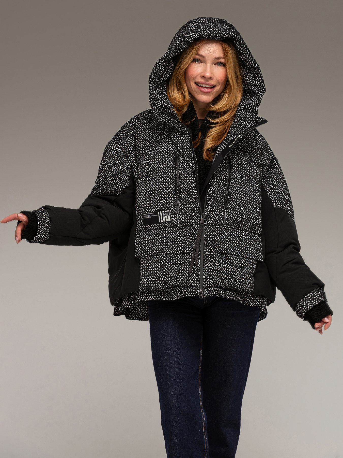 Зимова куртка YIMOSIS модель 1902-black Фото