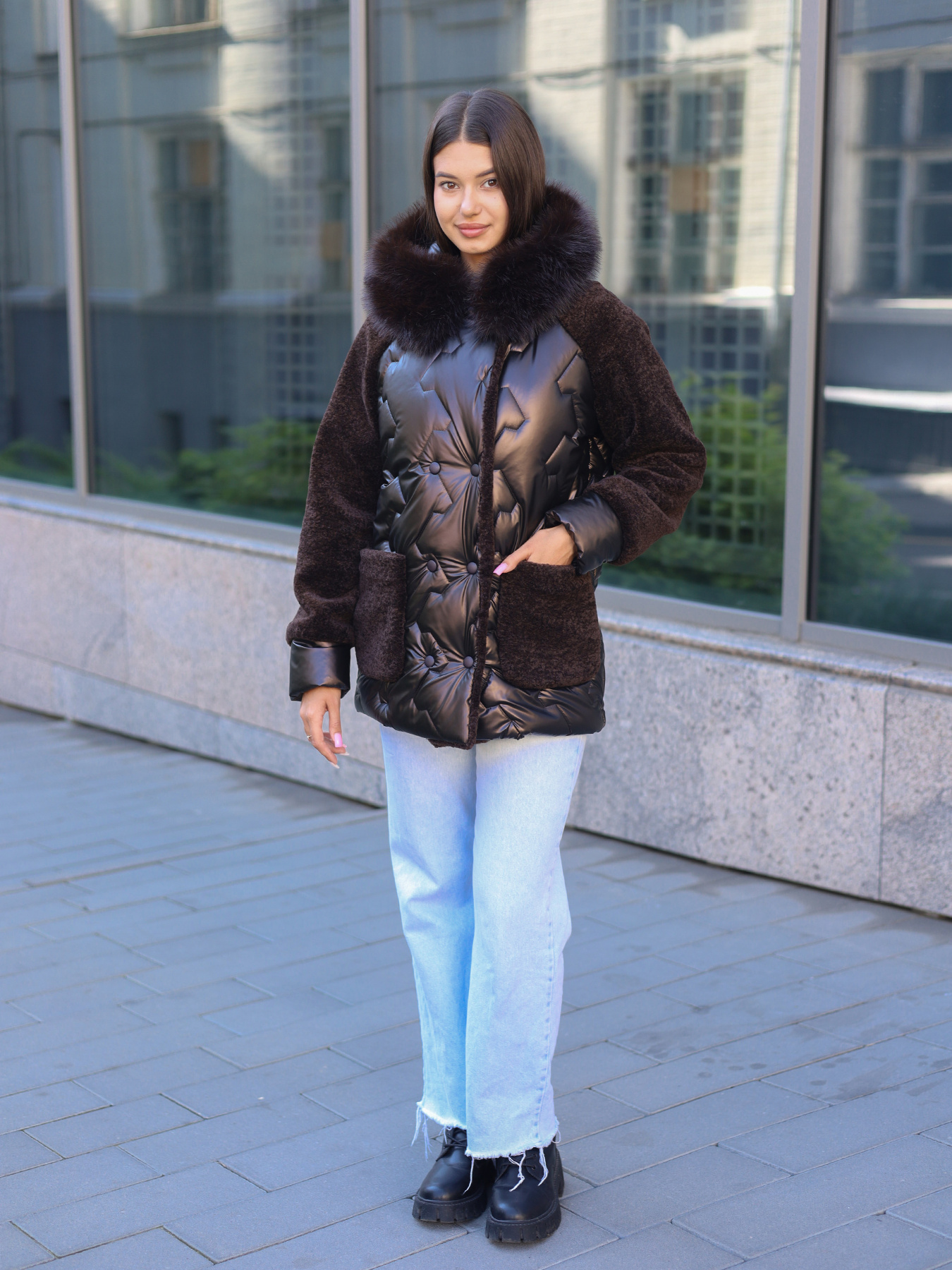 Зимняя куртка MilaNova модель Куртка К-308 шоколад Фото