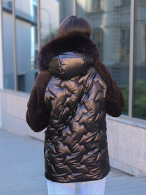 Зимняя куртка MilaNova модель Куртка К-308 шоколад Фото