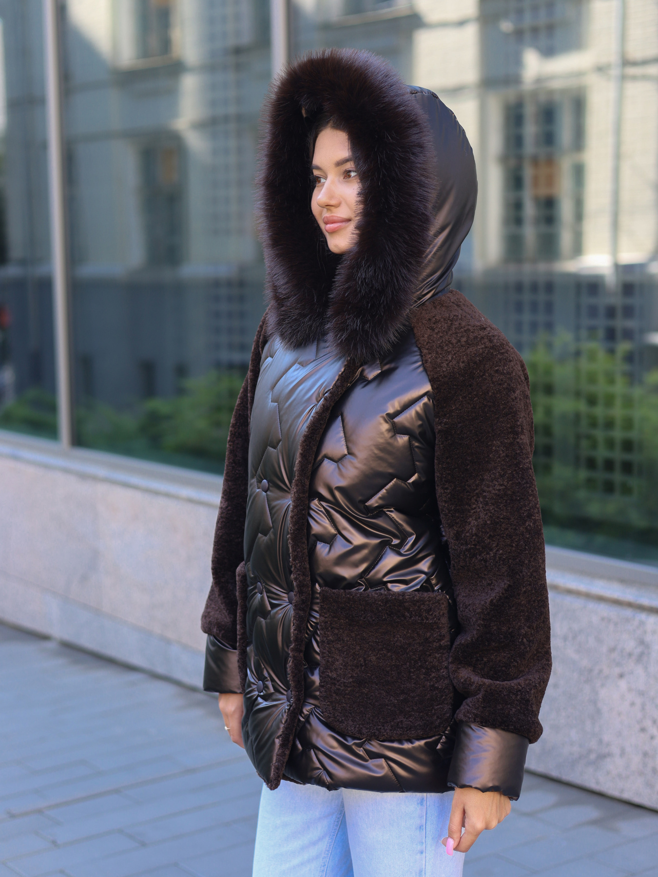 Зимняя куртка MilaNova модель Куртка К-308 шоколад Фото