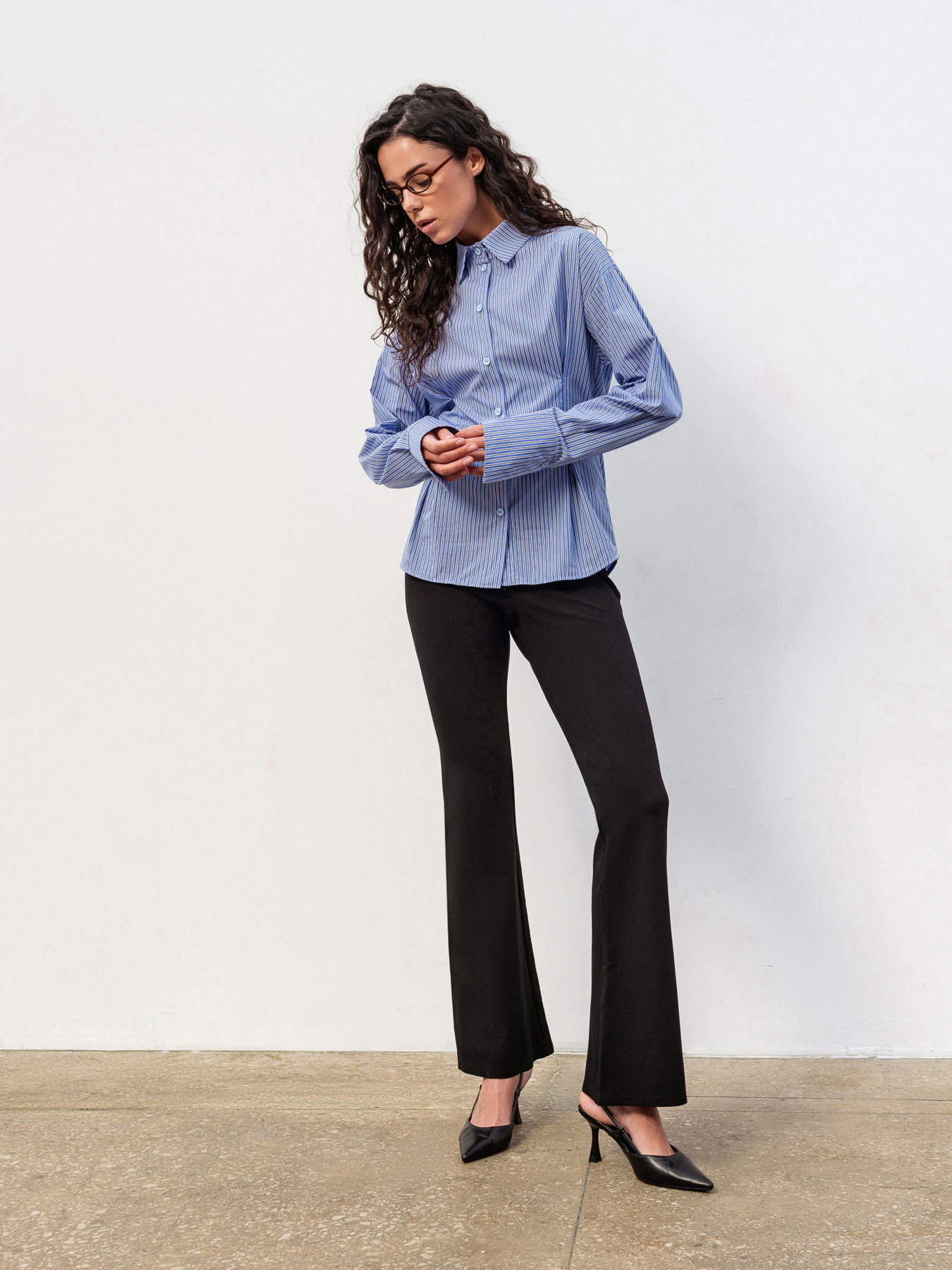 Рубашка повседневная Romashka Вертикаль модель 201027204041 Фото