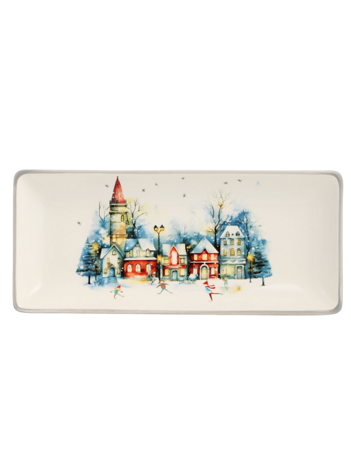 Блюдо сервировочное agness "с новым годом!" 28*12*3 см 358-2339 Китай Lefard модель 6907035823397 Фото