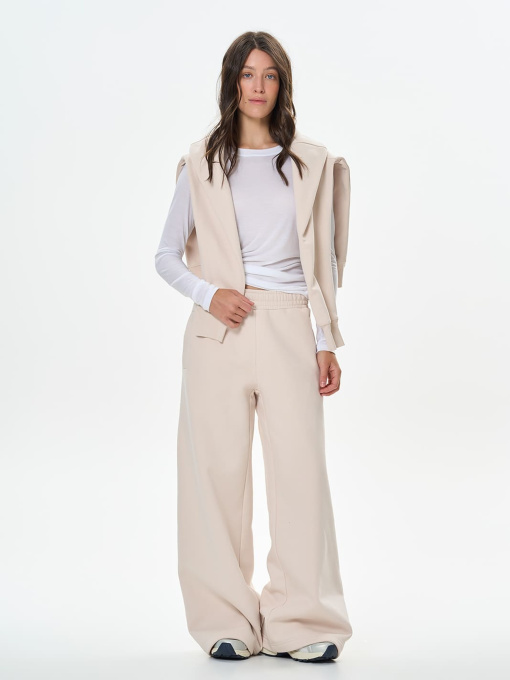 Брюки палаццо Роза модель 241221_beige Фото