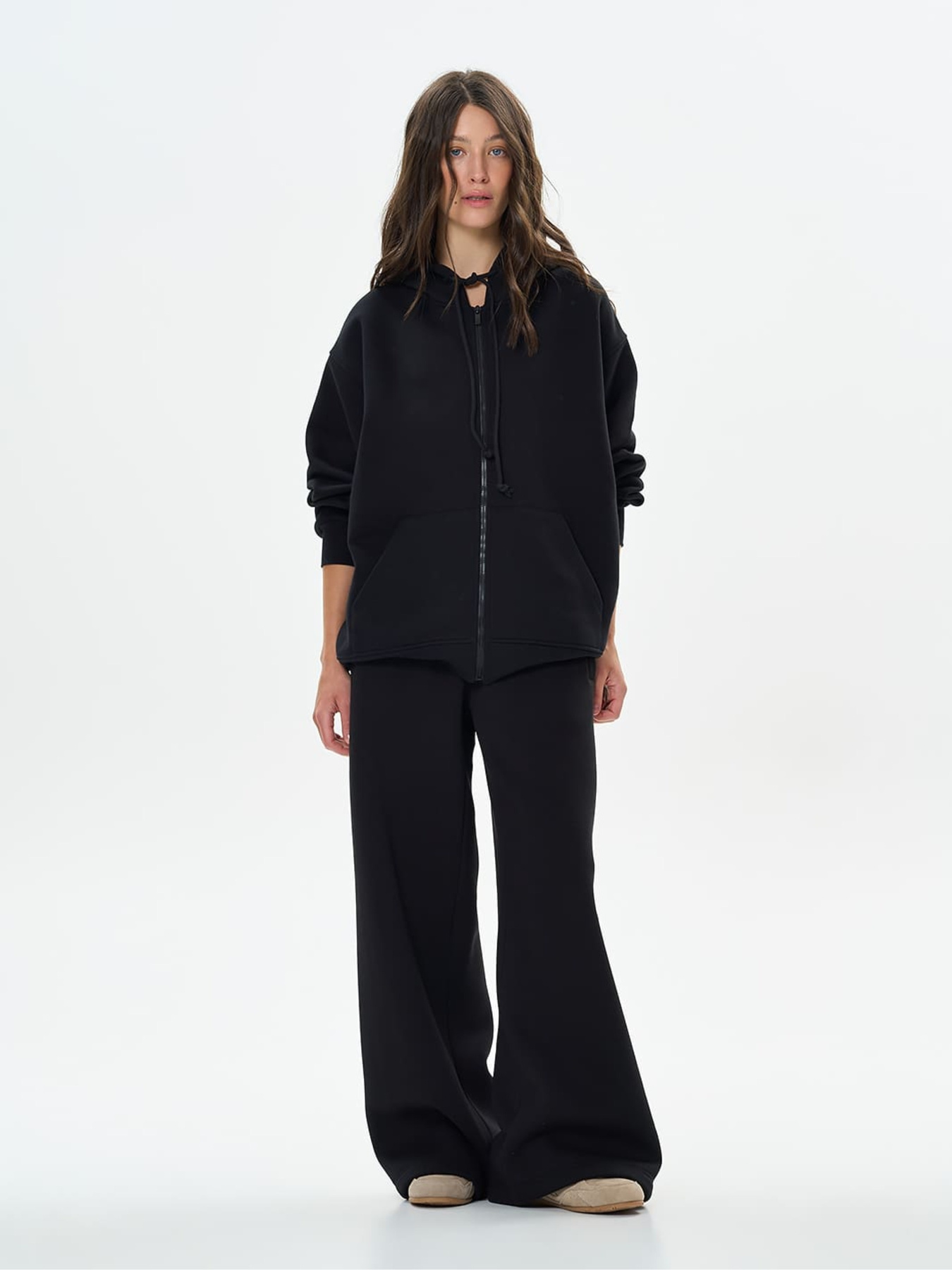 Штани палаццо Роза модель 241221_black Фото