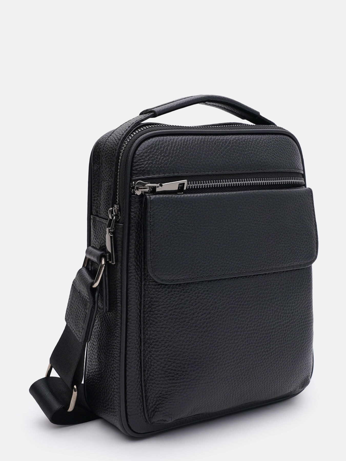 Мессенджер Borsa Leather модель K166393bl-black Фото