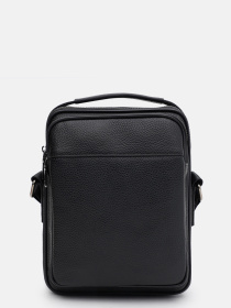 Мессенджер Borsa Leather модель K166389-6bl-black Фото