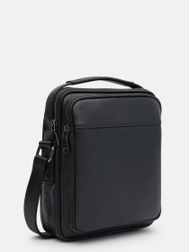 Мессенджер Borsa Leather модель K166389-6bl-black Фото