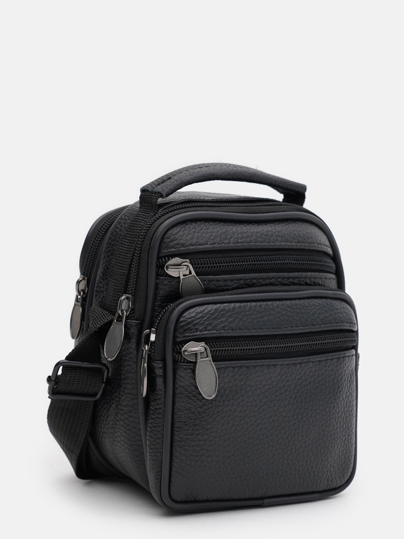 Мессенджер Borsa Leather модель K16685-1bl-black Фото