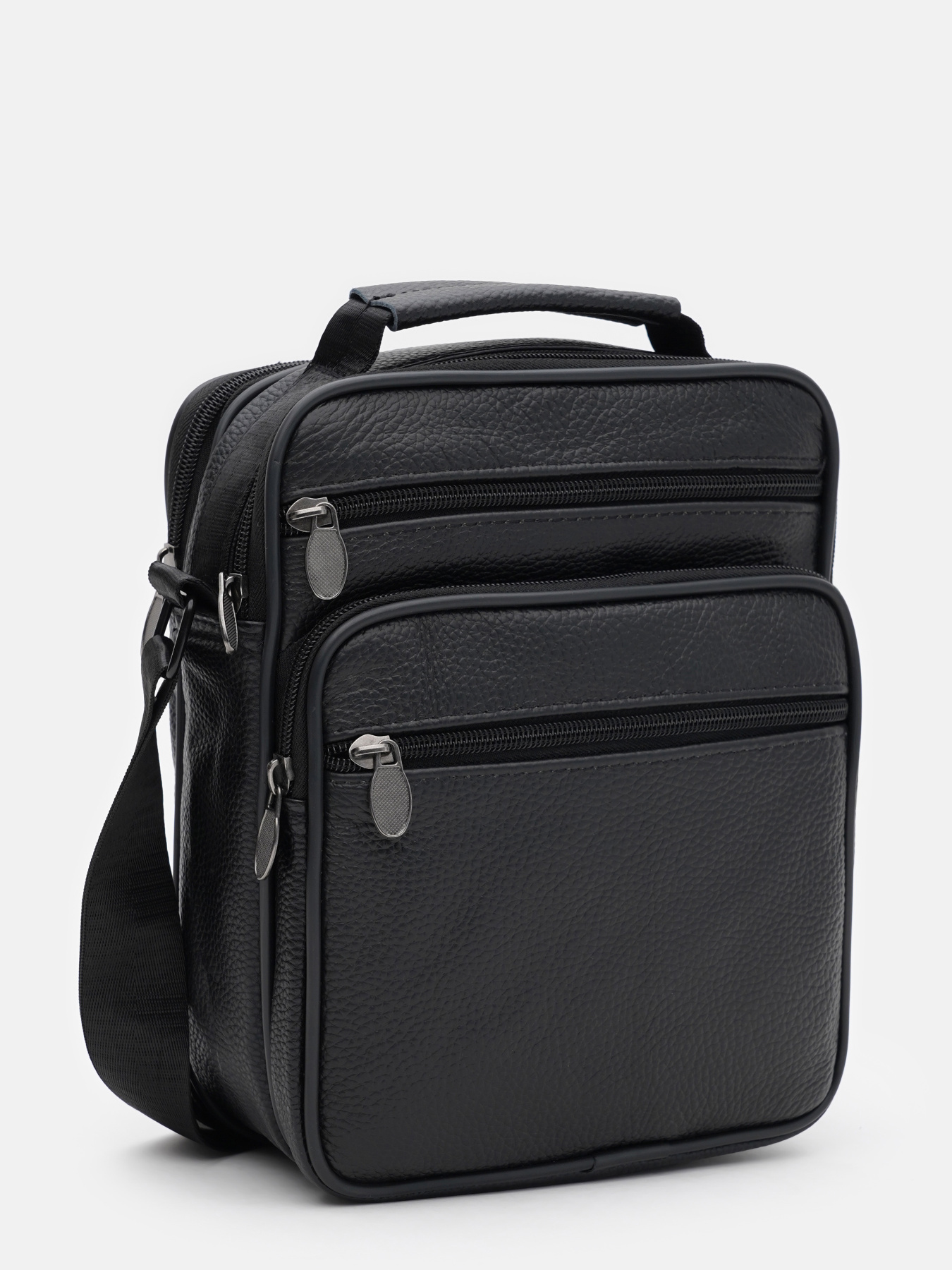 Мессенджер Borsa Leather модель K16685-3bl-black Фото