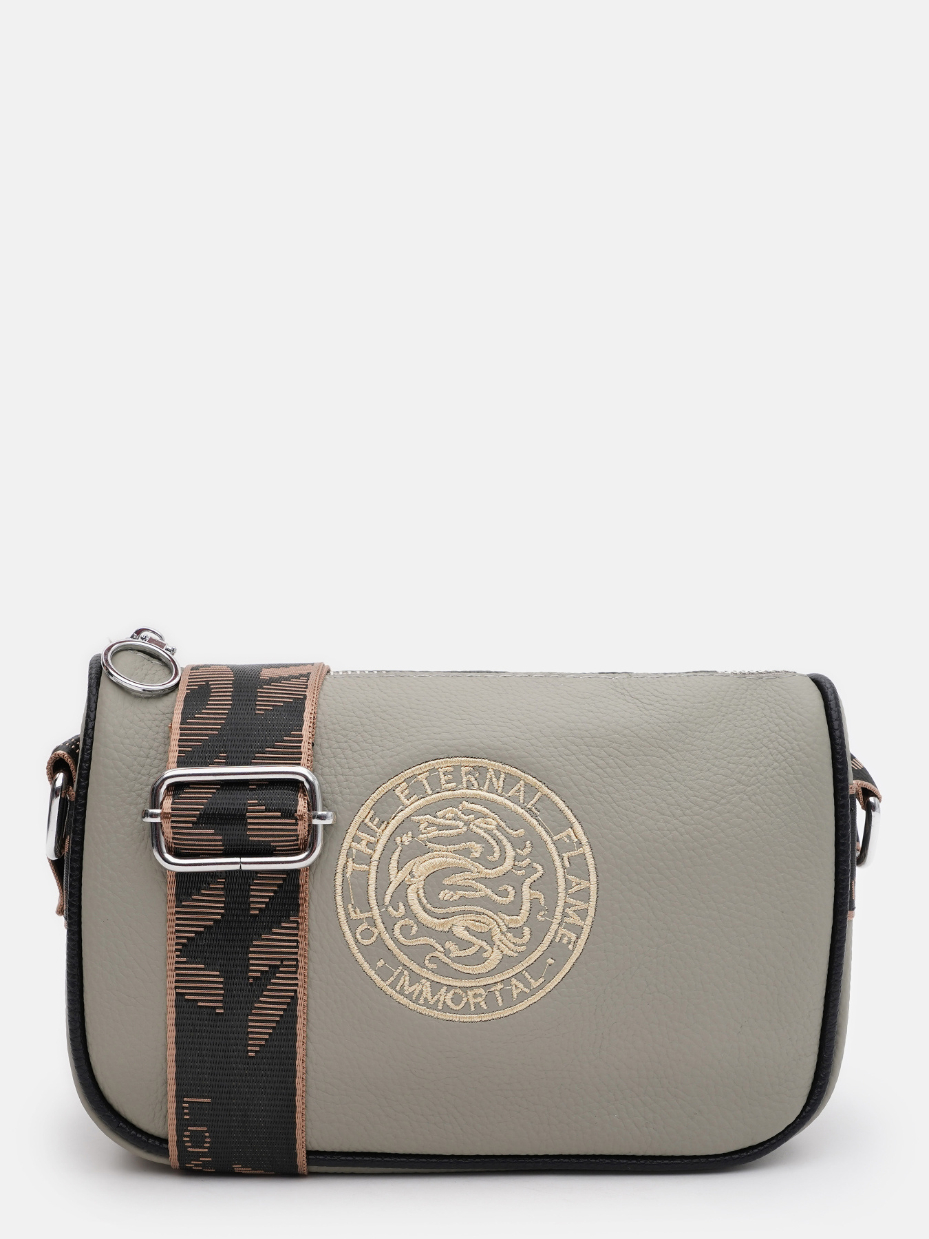 Кросс-боди Borsa Leather модель K121031gr-gray Фото