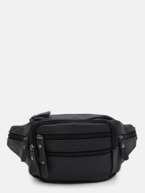 Поясная сумка Borsa Leather модель K1429f-black Фото