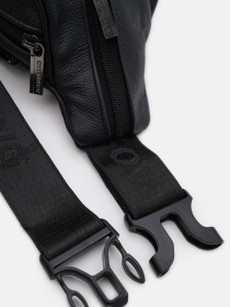 Поясная сумка Borsa Leather модель K1428f-black Фото