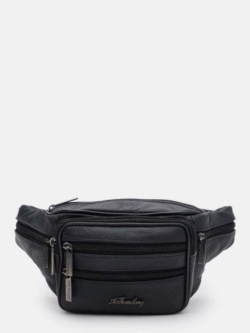 Поясная сумка Borsa Leather модель K1428f-black Фото