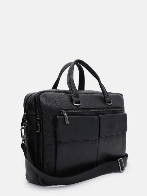 Портфель Borsa Leather модель K166457bl-black Фото