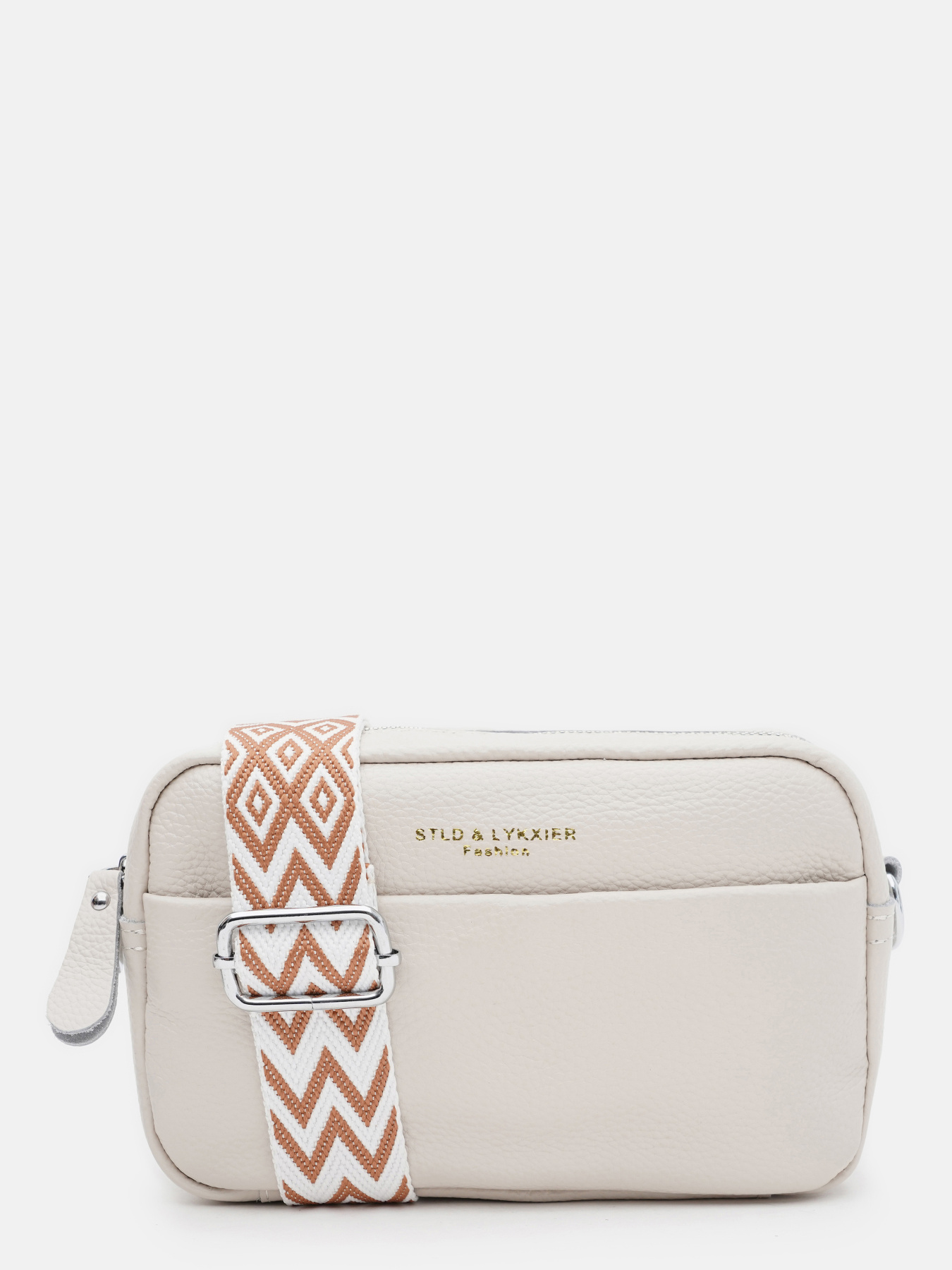 Кросс-боди Borsa Leather модель K15-5818w-white Фото