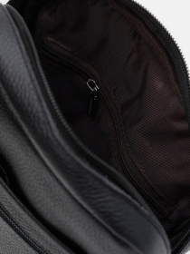 Мессенджер Borsa Leather модель K1266-3bl-black Фото