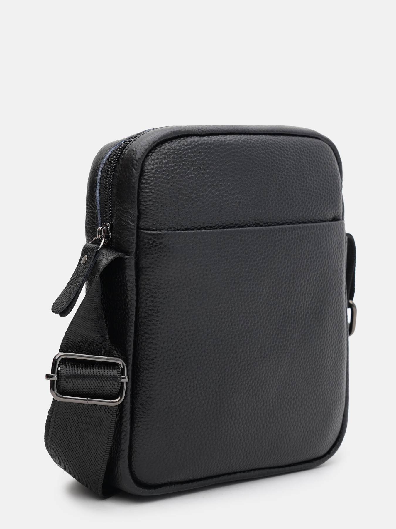 Мессенджер Borsa Leather модель K1266-1bl-black Мессенджер Borsa Leather модель K1266-1bl-black Фото