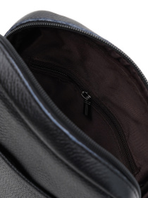 Мессенджер Borsa Leather модель K1266-1bl-black Мессенджер Borsa Leather модель K1266-1bl-black Фото