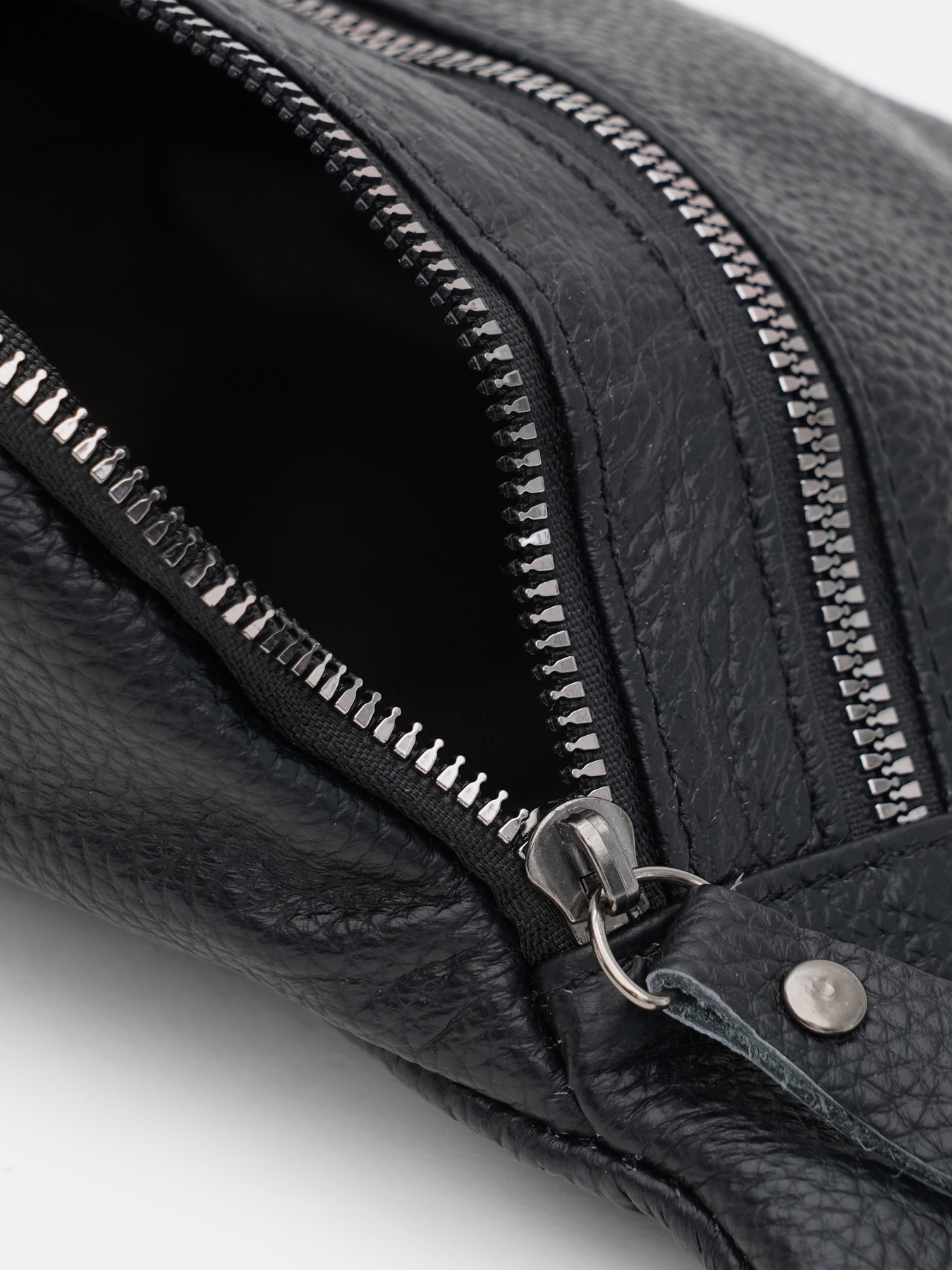 Поясная сумка Borsa Leather модель K1018bl-black Фото