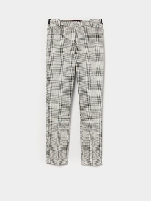 Повседневные штаны H&M модель 7833461sm_кремовый в клетку Фото