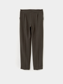 Брюки классические H&M модель 6866318RP2_темно-серо-зеленый Фото