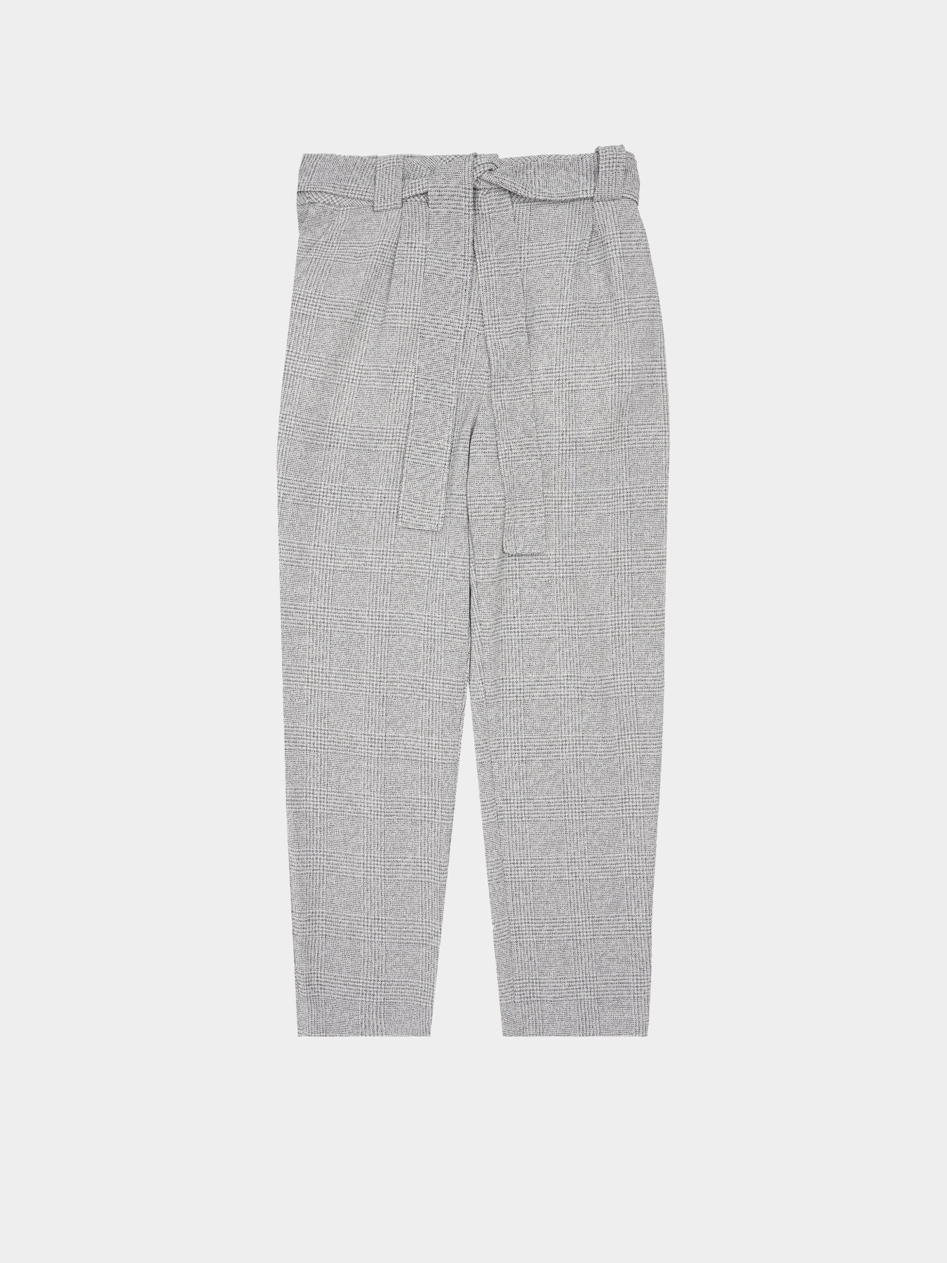 Повседневные штаны H&M модель 1718040sm_светло-серый в клетку Фото