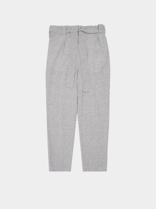 Повседневные штаны H&M модель 1718040sm_светло-серый в клетку Фото