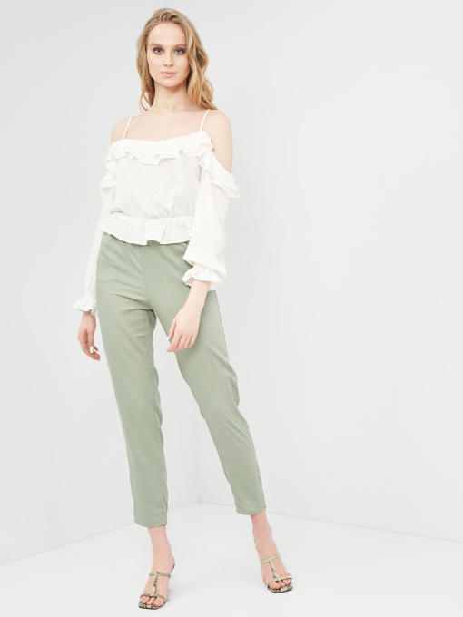 Брюки классические H&M модель 8547801sm_Светло-зеленый Фото