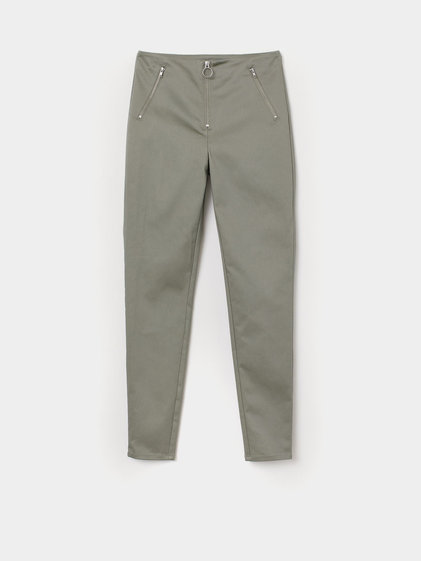 Брюки повседневные H&M модель 7385939bar_Светло-зеленый Фото