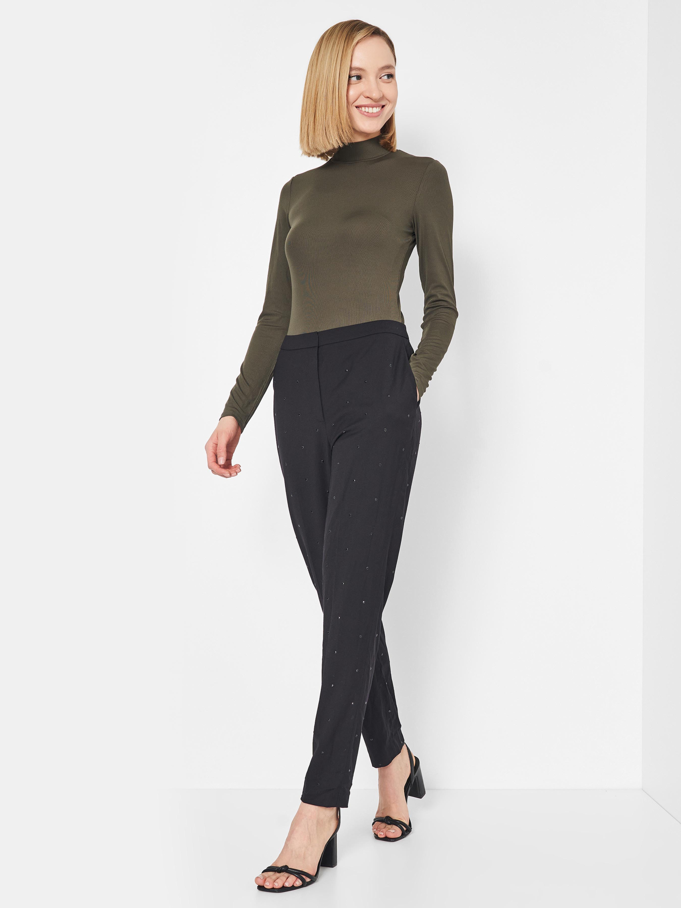 Брюки классические H&M модель 1004223abr_Черный Фото