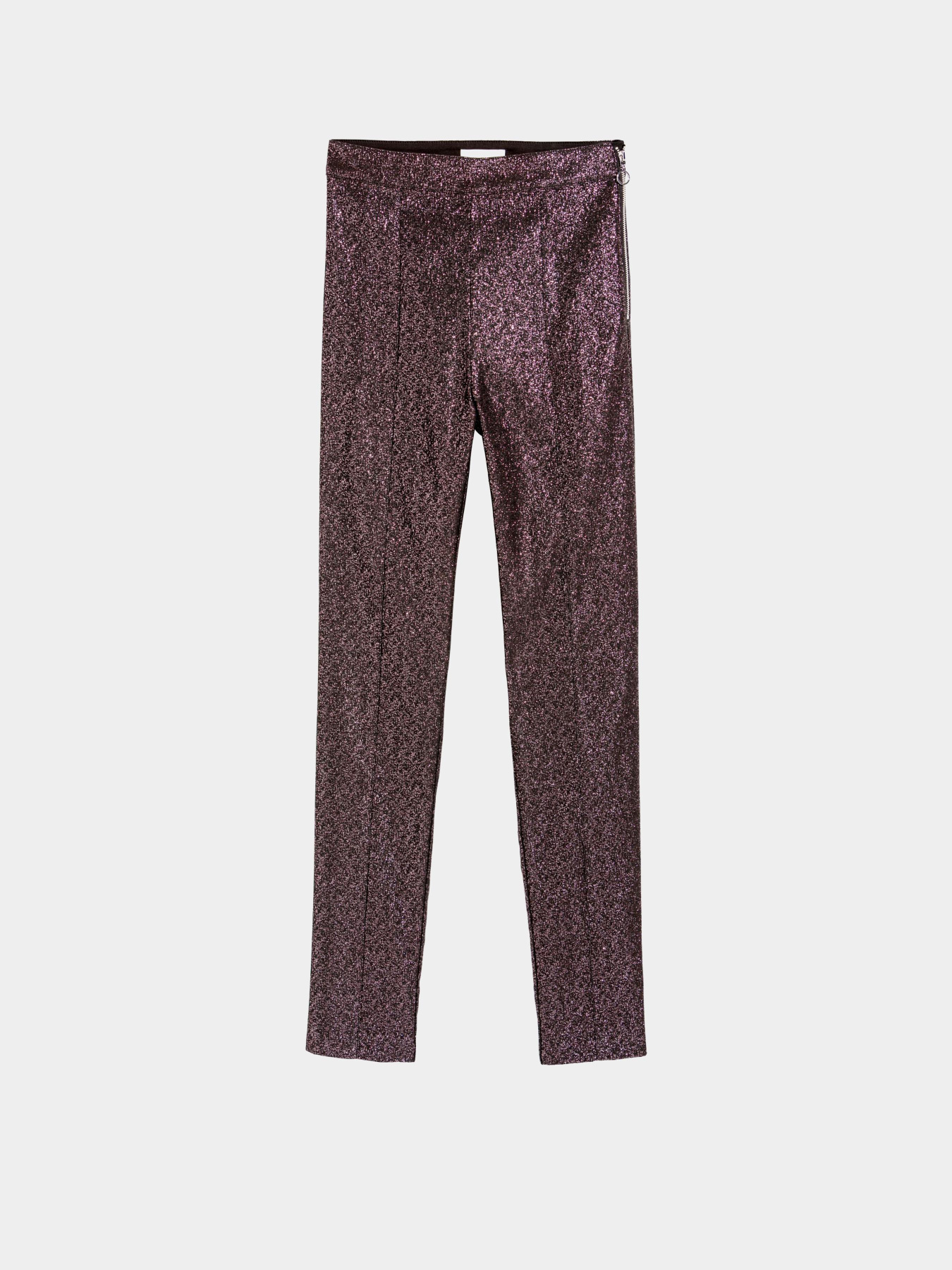 Брюки повседневные H&M модель 5815316dlog_Черно-розовый Фото