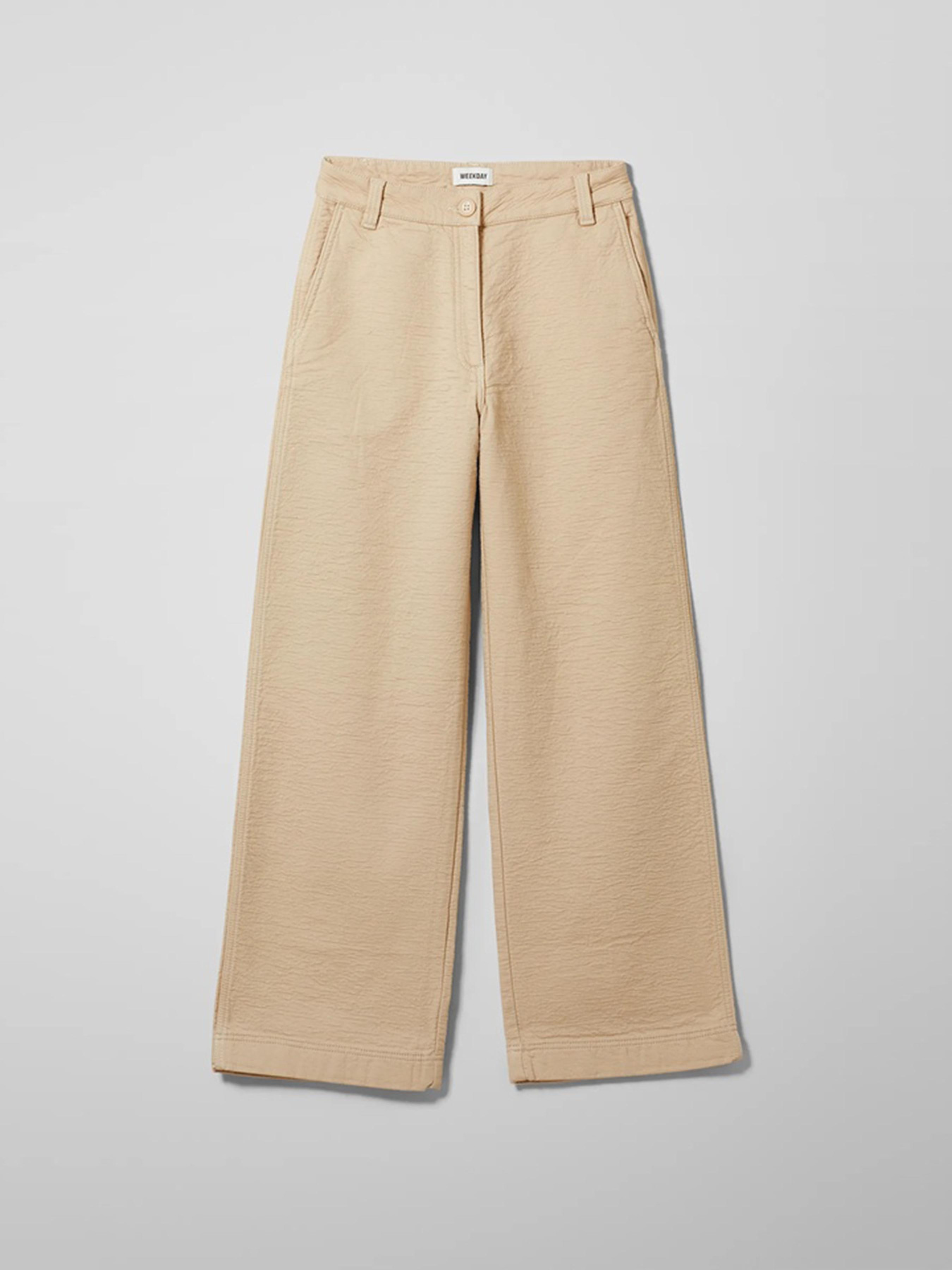 Повседневные штаны Weekday модель 8208041arl_Бежевый Фото